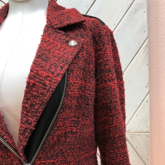 Lucky Brand Red & Black Jacket Blazer - Picture 2 of 7
